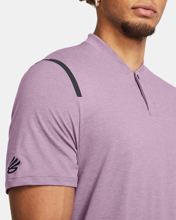 Men's Curry Splash Polo in Purple image number 2